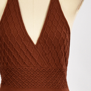 Factory Direct Supply <b>Elastic</b> stretch sleeveless knitted <b>dress</b> for women Wholesale sleeveless knitted <b>dress</b> - Product Image 5