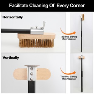 <span class=keywords><strong>Brosse</strong></span> de nettoyage <span class=keywords><strong>pour</strong></span> barbecue <span class=keywords><strong>en</strong></span> alliage d'aluminium résistante <span class=keywords><strong>à</strong></span> la chaleur, <span class=keywords><strong>à</strong></span> long manche détachable, avec fil de cuivre et raclette <span class=keywords><strong>pour</strong></span> <span class=keywords><strong>four</strong></span> <span class=keywords><strong>à</strong></span> pizza - Product Image 4