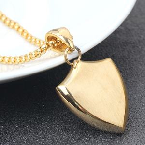 Nueva personalizada simple de acero inoxidable colgante de collar de plata punk rock declaración de fundición de los hombres de la joyería collares de cadena para niños hombre - Product Image 6