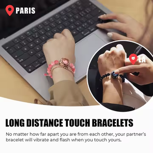 Pulseras de cuentas <span class=keywords><strong>Totwoo</strong></span> (venta al por mayor) Pulseras inteligentes para parejas de larga distancia con tacto y vibración - Product Image 3