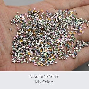 Strass en zircone à dos plat Oleeya, breloques à dos plat pour ongles, diamants, bijoux, pierres 3D, décoration, gemmes pour nail art - Product Image 5