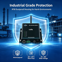 Passerelle LoRaWAN US915 SX1302 Multi-canaux avec liaison cellulaire 4G, RS485, RS232, LAN, montage sur rail DIN, ChirpStack, MQTT, YFL1410-4G