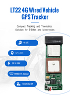 Kingwo LT22 4G - Localizador GPS con Cable para Bicicletas Eléctricas y Motocicletas, Dispositivo de Rastreo Vehicular GPS BDS de 9-100 V
