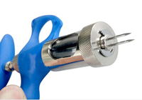 Double aiguille de 500 pièces, Instrument de perforation par Injection, adapté à la volaille, animaux de compagnie, perruches, 5ml