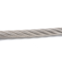 Câble métallique fileté en acier inoxydable de haute qualité, câble métallique en acier inoxydable avec œillets