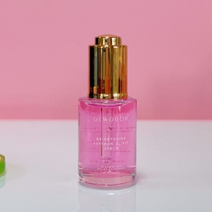 Flacon de sérum personnalisé pour soins de la peau 30ml 1oz en verre coloré à épaule plate avec compte-gouttes à pression pour huiles essentielles - Product Image 6