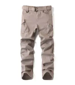 Тактические штаны-карго IX9, Мужские штаны с несколькими карманами, рабочая уличная одежда, походные брюки, мужские повседневные брюки celana pria цвета хаки