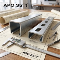 Profilés en acier au carbone Q235, norme AISI, galvanisés à chaud, supports de fixation murale pour auvents (perforés), découpe et soudure