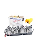 Mandrin hydraulique matriciel Premium à 4 stations HMC25 136 4, Précision de centrage de 0,02 mm, Mâchoires souples à changement rapide pour maintien d'outils CNC