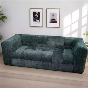 Sofá Seccional Minimalista Blanco de Compresión, Sofá Romántico de Lujo para el Suelo, Sofá de Compresión para Dormitorio, Relax, Canape, Accesorios para el Hogar - Product Image 1
