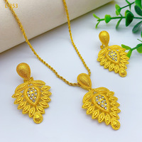 Parure de bijoux unisexe en laiton plaqué or et zircon, avec boucles d'oreilles et colliers en forme de cœur, accessoires de mariage 2026