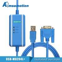 Câble de programmation USB-MD204L avec conducteur en cuivre et gaine en PVC/caoutchouc pour écran tactile HMI XINJE OP320-A MD306L MD308L