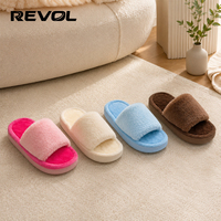 Pantoufles douillettes en peluche, pantoufles en EVA, pantoufles personnalisables, pantoufles pour femmes automne/hiver, pantoufles directes d'usine Z-20V2608315