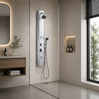 Panneau de douche pour salle de bain, certifié qualité internationale, pratique, durable, facile à nettoyer, neuf, pour hôtel