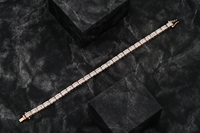 Pulsera Cubana de Moissanita de Lujo Chapada en Rodio de Plata 925, la Más Vendida, Diseñada para Mercados de Moda Premium, Calidad Excepcional