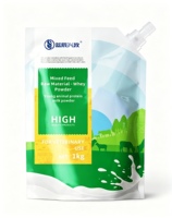 Poudre de lactosérum de qualité supérieure de marque Lanchen, origine Shandong, qualité alimentaire animale, favorisant la nutrition, enrichie en acides aminés, additifs conservateurs pour