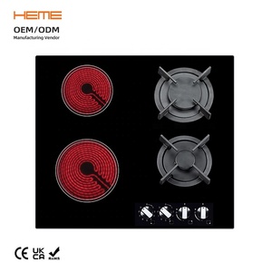 Nuevo Diseño de Estufa de Gas y Vitrocerámica de 4 Quemadores para Cocina - Product Image 1