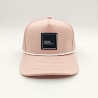 Gorra de Golf Oxford de 5 Paneles de Calidad Premium con Bordado a Mano, Estilo Vintage, Visera Delantera con Cordón, MOQ Bajo, OEM, Deportiva, Elegante y Urbana