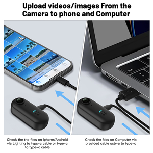 Cámara de Acción 1080P, Cámara Pequeña con Clip de Resorte, Portátil para Vlogging, Cámara para Casco de Ciclismo y Motocicleta - Product Image 6