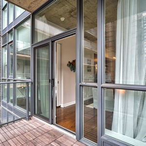 Grande porte-fenêtre coulissante en verre et aluminium de style minimaliste pour l'<span class=keywords><strong>intérieur</strong></span> dissimuler l'empilage de l'extérieur de la villa principale - Product Image 5