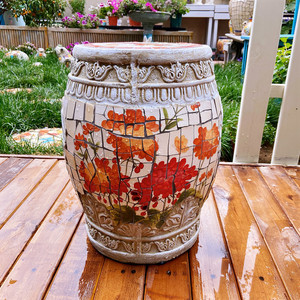 Table de jardin en mosaïque Rose Town avec tabourets, ensemble de meubles de patio extérieur, style pierre décoratif pour cour et balcon - Product Image 4