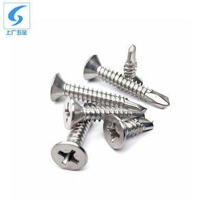 สกรูเจาะยึดหัวจมแบบฟิลลิปส์ สแตนเลส 304 ขนาด M3.5 M6.3 สำหรับงานโลหะ - Product Image 3