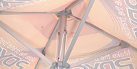 Parasol de plage portable et léger en tissu Oxford avec impression par transfert thermique, installation facile et personnalisation de la marque pour les vendeurs familiaux