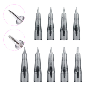 Agujas de Cartucho Desechables para PMU, Puntas de Aguja de Acero Inoxidable para Tatuajes de Cejas y Labios, Maquillaje Permanente, Uso Profesional en Estudio - Product Image 1