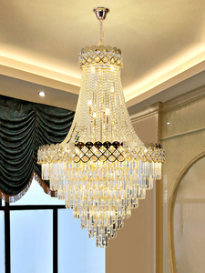 Lampade a sospensione a foglia americana oro Designer di lusso Villa Hotel <span class=keywords><strong>soggiorno</strong></span> lampada decorativa <span class=keywords><strong>lampadario</strong></span> <span class=keywords><strong>moderno</strong></span> a Led in cristallo - Product Image 4