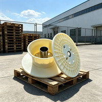 Bobine en plastique antichoc à structure stable, faible MOQ, pour équipement d'enroulement de cordon de fibre optique et de filament métallique