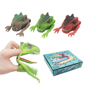 Marioneta de Mano de Dinosaurio para Niños, Juguete Divertido de Plástico TPR Suave - Product Image 5