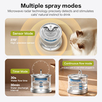 Fontaine à eau portable intelligente et élégante en acier inoxydable, rechargeable, sans pompe, pour chats et chiens