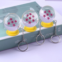 1-7stars Dragoned Balls Z Vegeta Résine Porte-clés Anime Dragoned Balls Porte-clés Accessoires Esferas Dragoned Ball Z
