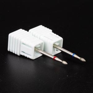 Tête de coupe de 1.8mm, goutte de flamme, Stock F <span class=keywords><strong>M</strong></span> <span class=keywords><strong>Pro</strong></span>, préparation de manucure, grain fin russe, cuticule pointue "BUD", foret à ongles diamant - Product Image 3