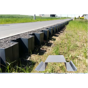 Panneau composite anti-âge en vinyle en forme de U U718, palplanches en PVC résistantes à la corrosion pour le contrôle des rivières et des berges - Product Image 1