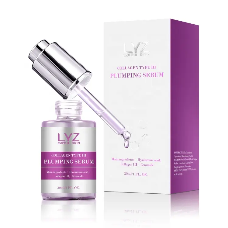 HA Moist urizer 30ml Glasflasche Private Label Anti-Falten Anti-Aging Nou rishing Collagen Eye Serum Für die Gesichts pflege