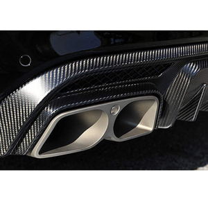 <strong>C</strong> <strong>Class</strong> W205 Rear <strong>Diffuser</strong> with Exhaust Tips Carbon Fiber W205 C63 C63S Rear <strong>Diffuser</strong> Muffler Tips W205 Rear Lip Auto Parts - Product Image 4