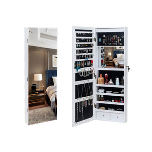 מכירה לוהטת באיכות גבוהה יוקרה אחסון ארון מראה מראה מעמד תכשיטי ארון - Product Image 1