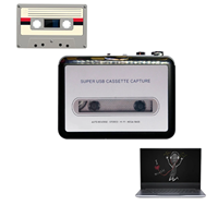 Convertisseur USB Cassette-MP3, Lecteur de cassettes portable, Convertisseur Cassette-MP3, Lecteur de cassettes stéréo portable avec sortie casque