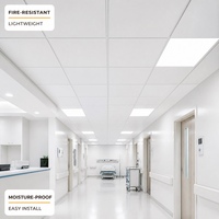 Plaques de plafond en aluminium imperméables, ignifuges, isolantes thermiquement, insonorisantes, anti-humidité, anti-moisissures, 600x600mm, finition brossée
