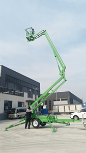 แพลตฟอร์มยกแขนพับลากและดึงมีฟังก์ชั่นการป้องกันการโอเวอร์โหลดมีความปลอดภัยสูงและแพลตฟอร์มการทำงานทางอากาศแมงมุม - Product Image 5