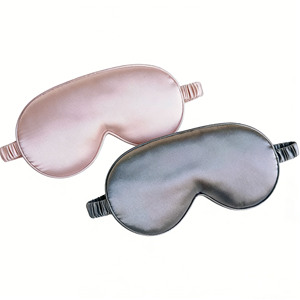 Masque <span class=keywords><strong>de</strong></span> sommeil en soie personnalisé avec logo, occultation totale, doux <span class=keywords><strong>et</strong></span> confortable, cadeau promotionnel pour voyages, événements professionnels, faible MOQ - Product Image 4
