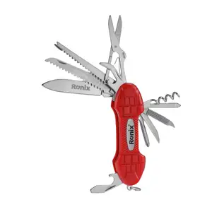 Ronix multi function plier RH-1192 Pocket Tools Wire Stripper Pliers Multi Purpose Multi Functional Folding Pliers