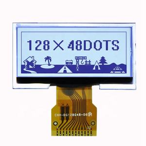 หน้าจอ LCD ขนาดเล็ก 128*48 แบบ FSTN Transflective ขาวดำ - Product Image 1