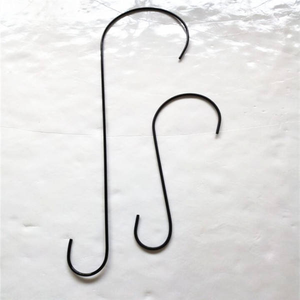 Grands crochets en métal noir style Art Déco pour plantes suspendues <span class=keywords><strong>de</strong></span> Noël, branches d'arbre, mangeoires à oiseaux, paniers, lanternes, décorations <span class=keywords><strong>de</strong></span> jardin (poudre) - Product Image 6