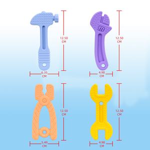 Jouets <span class=keywords><strong>de</strong></span> dentition pour bébé, outils <span class=keywords><strong>de</strong></span> dentition en silicone <span class=keywords><strong>de</strong></span> qualité alimentaire, jouets en forme <span class=keywords><strong>de</strong></span> figurines pour 0-24 mois - Product Image 1