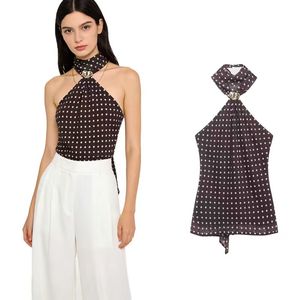 Nueva Colección Primavera/Verano, Chaleco Elegante para Mujer, Estilo Casual, Transpirable, Cuello Halter, Sin Mangas - Product Image 1