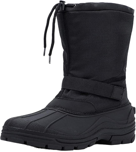 Bottes d'hiver imperméables pour hommes, hauteur au-dessus du genou, avec doublure amovible isolante, chaudes, pour temps froid et neige, en plastique synthétique - Product Image 1