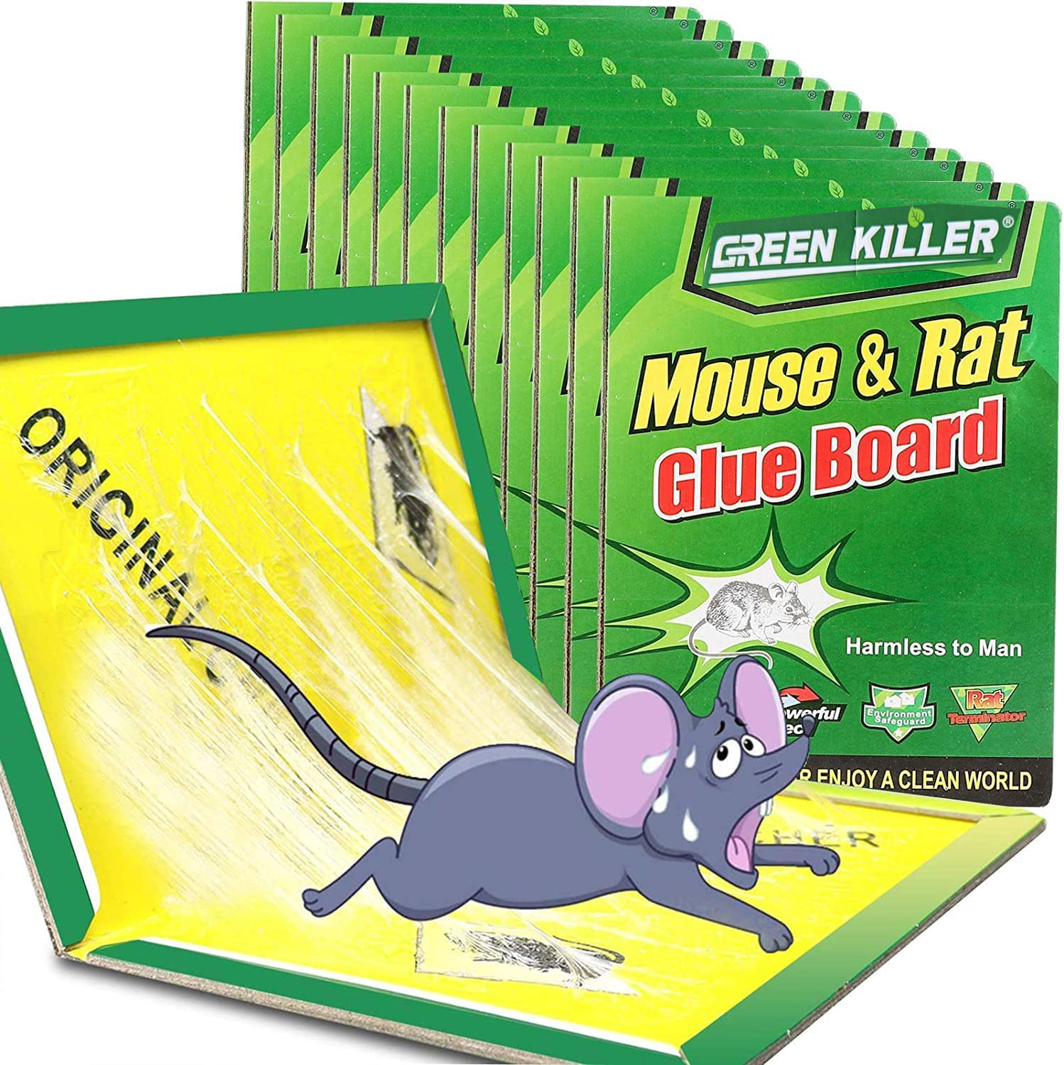 The Ultimate Long-Range High-Strength Solution for Safe Simple Chemical-Free Rodent Control at Home The 2 pcs Mouse Rodent Glue Rat Trap Board Mice Killer Length 1.2m