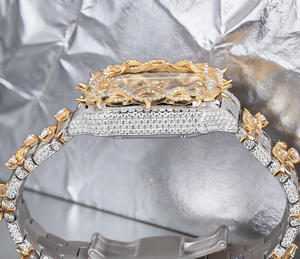 Reloj Mecánico de Lujo para Hombre, Estilo Hip Hop, con Esfera de Números Romanos, Completamente Adornado con Moissanita, de Alta Gama, 2026 - Product Image 3